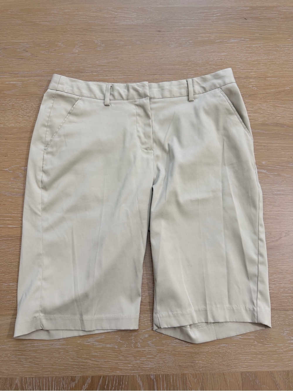 Greg Norman Collection Light Beige Bermuda Shorts